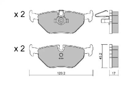 Комплект тормозных колодок AISIN BPBM-2002